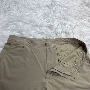Footjoy Golf Shorts Mens 36 Khaki Flat Front 8" Performance FJ Stretch Travel